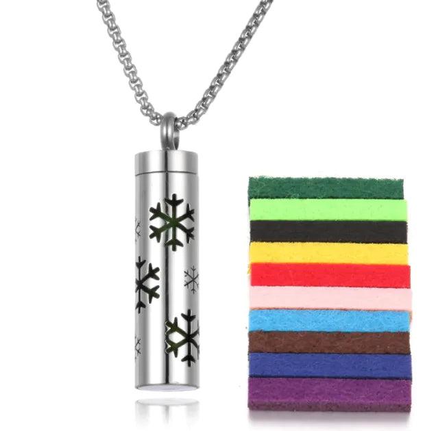 Aromatherapy Pendant with Essential Oil Bottle