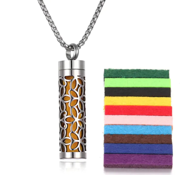 Aromatherapy Pendant with Essential Oil Bottle