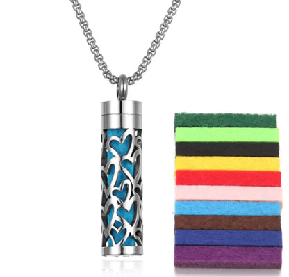 Aromatherapy Pendant with Essential Oil Bottle