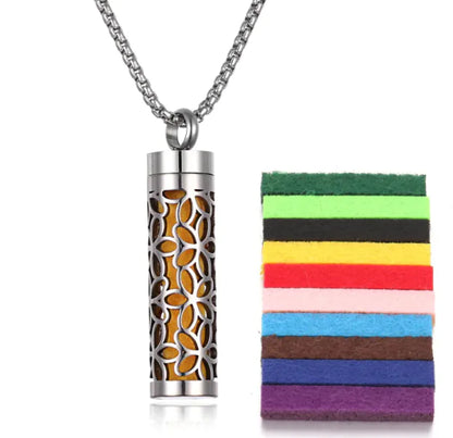 Aromatherapy Pendant with Essential Oil Bottle