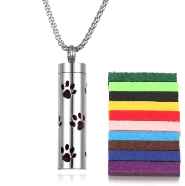 Aromatherapy Pendant with Essential Oil Bottle