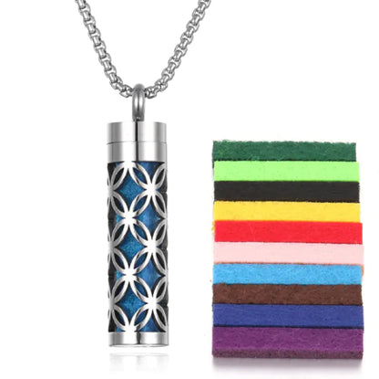 Aromatherapy Pendant with Essential Oil Bottle