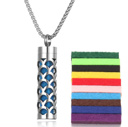 Aromatherapy Pendant with Essential Oil Bottle