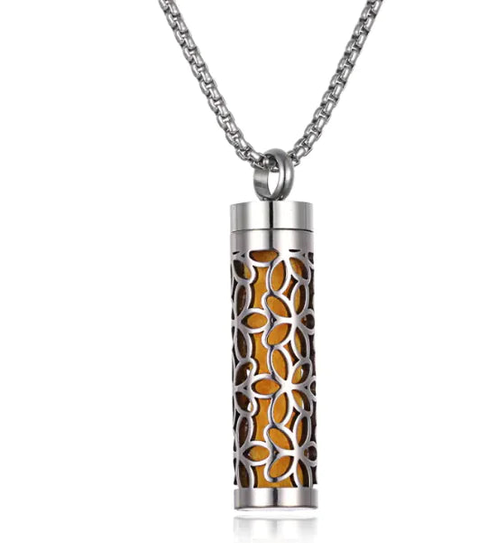 Aromatherapy Pendant with Essential Oil Bottle