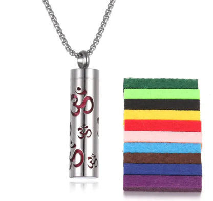 Aromatherapy Pendant with Essential Oil Bottle