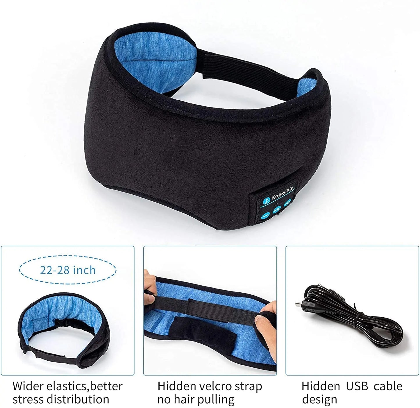 Eye Mask with bluetooth headphones