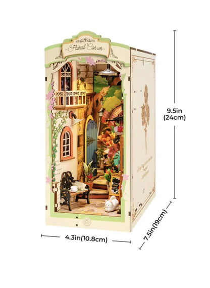 Rolife Floral Corner DIY 3D Wooden Book Nook Kit